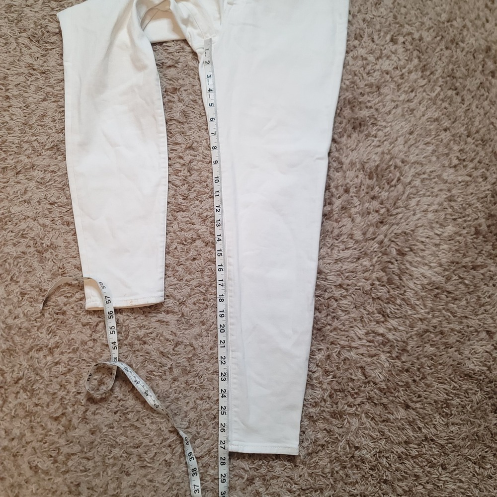 Madewell Skinny Jeans Women 29 White 9 Inch High Rise Stretch Denim Pants - Picture 8 of 12